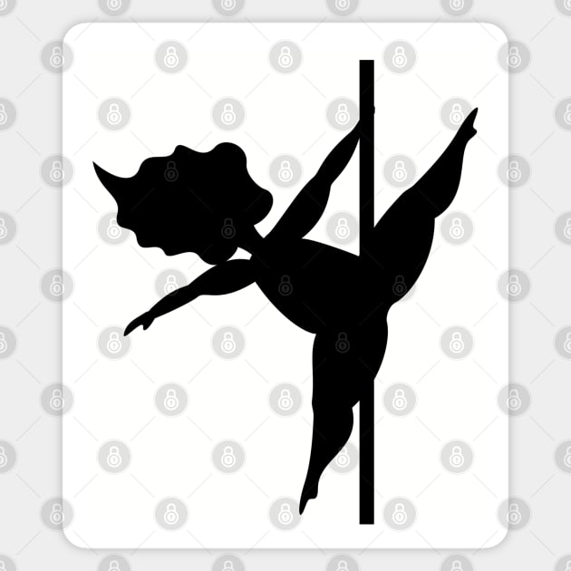 Pole Fitness | Body Confidence | Pole Dancer Silhouette Sticker by ABcreative